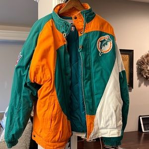 Authentic Miami Dolphins Large coat vintage